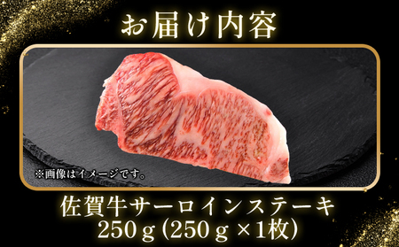 佐賀牛サーロインステーキ250g（250g×1枚）
