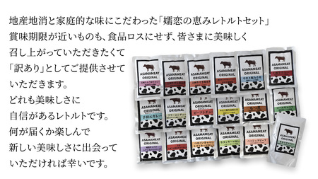 《 訳あり 》おまかせ 嬬恋 レトルトセット3種×3袋(合計9袋) 訳あり商品 [AH036tu]