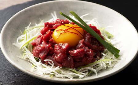 切れてる国産赤身とユッケのセット 馬 馬肉 馬刺 九州 熊本