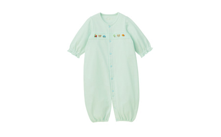ミキハウス どうぶつ刺繍ツーウェイオール（40-2689-689）【ブルー50-70】 AS43EH2-3