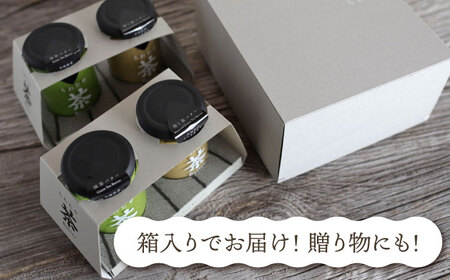 【12回定期便】ちわたや茶バター 4本セット 抹茶 ほうじ茶 各2本 / バター そのぎ茶 焙じ茶 / 大村市 / ちわたや [ACCC009]