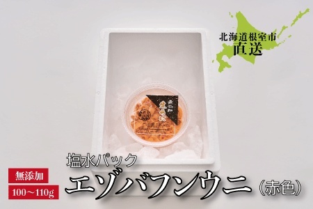 エゾバフンウニ(赤色)塩水パック100～110g×1パック B-22001