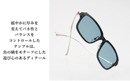 Zeque（ゼクー）偏光サングラス JAKE（ジェイク）F-2205 グロスブラック&ガンメタル / イーズグリーン - スポーツから日常まで、スタイリッシュに目を守る。