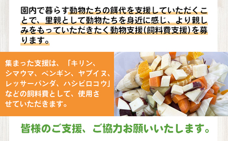 【返礼品なし】高知県立のいち動物公園 動物支援(飼料費支援) 100,000円 ni-0010