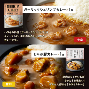 【 定期便 4回 】ごちそう レトルトカレー 6個 食べ比べ ニシキヤ キッチン レトルト