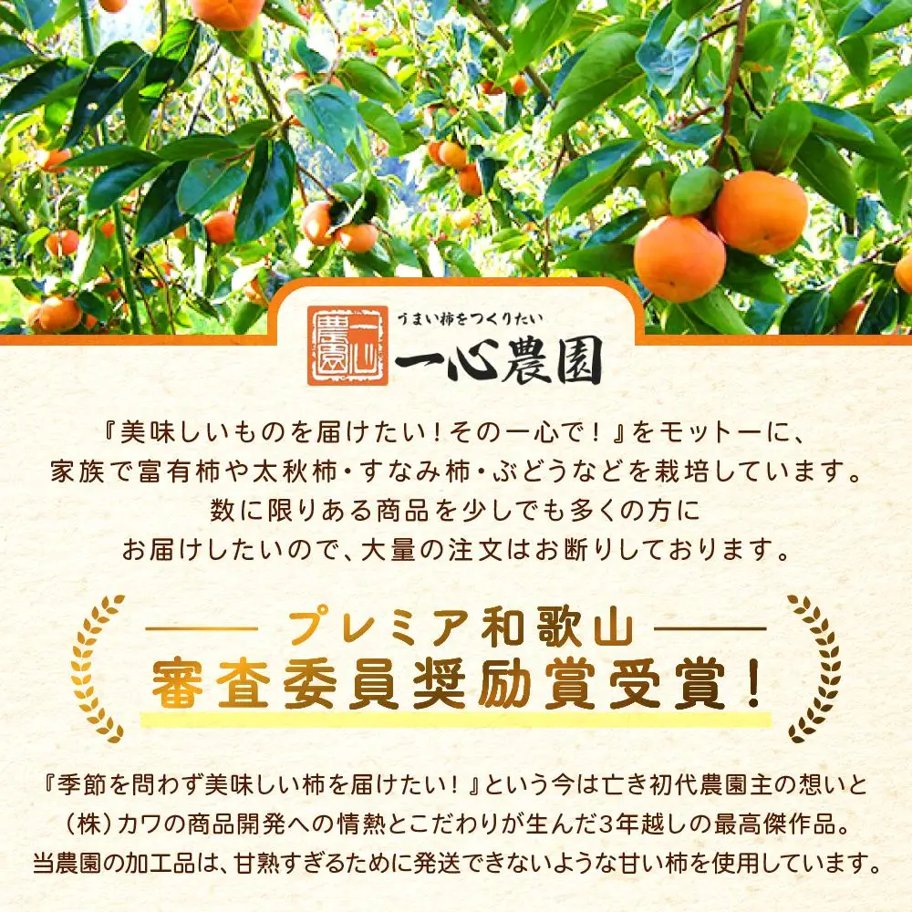 一心農園オリジナル　柿アイスの詰合せ