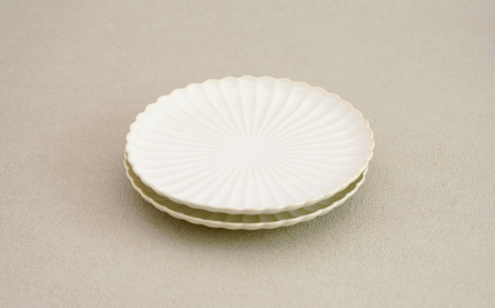 【波佐見焼】花しのぎ 中皿 ペア 白【団陶器】[PB175]