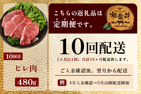 【 定期便 全10回 】 10ヶ月連続でお届け！ 牛肉 オール椎葉牛大満足セット 総重量 5,180g 【 日本三大秘境 椎葉村 育ちの黒毛和牛 】 牛肉 ステーキ 精肉 ホルモン モモ肉 ヒレ肉 定期便 肉 スライス肉 サーロイン A5等級指定 黒毛和牛 A5ランク TK-105