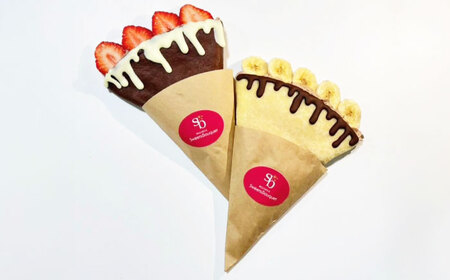 メルトクレープ クレープ イチゴ いちご バナナ チョコバナナ チョコ チョコレート 冷凍 大阪府高槻市/無人屋[AOCX026]