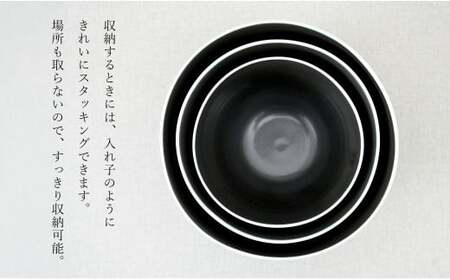 有田焼 掛釉ボウル グリーン 3サイズセット【貝山窯】食器 器 うつわ 丼 取り鉢 汁椀 ラーメン鉢 スープ碗 サラダボウル 個性 モダン シック A40-422