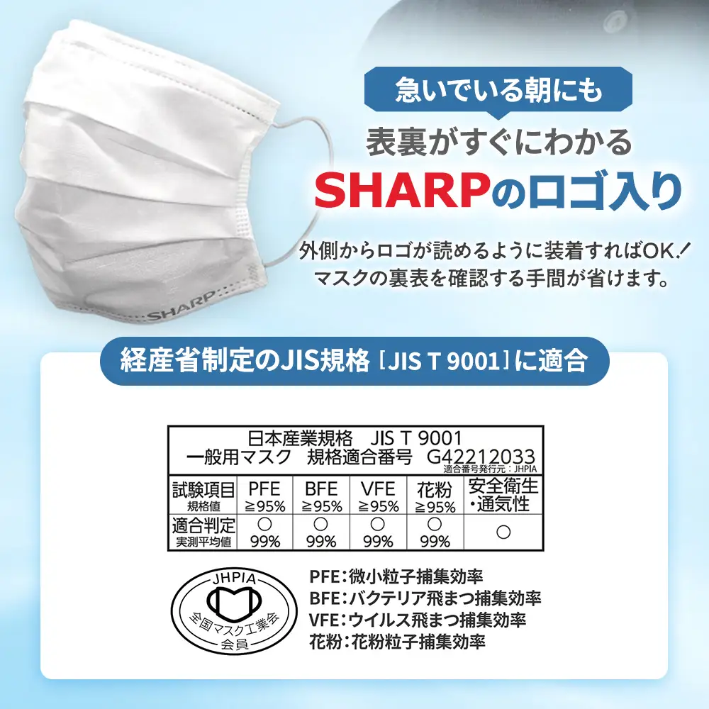 【定期便】シャープ製 不織布マスク ふつう 30枚入×12回 国産 マスク