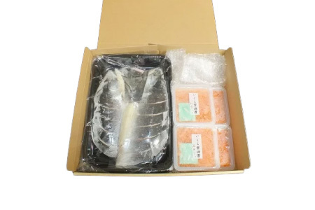 紅鮭姿切り1.2kg×1P・いくら醤油漬け50g×4P C-42095