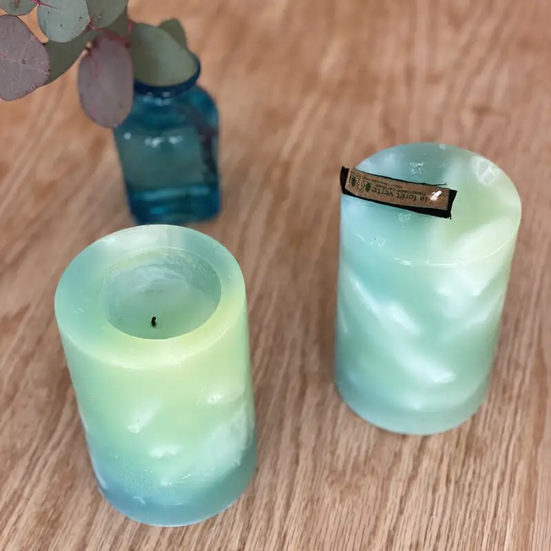 グラデーション円柱キャンドル【防災 停電 キャンプ 癒し アウトドア おしゃれ シンプル ろうそく ロウソク ローソク 仏壇 リラックス 北欧 ナチュラル インテリア雑貨 日用品雑貨 生活雑貨 神奈川県 小田原市 キャンドル キャンドル 