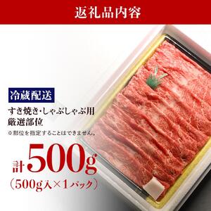 【復興支援】A4・A5能登牛すき焼きしゃぶしゃぶ用厳選部位 500g