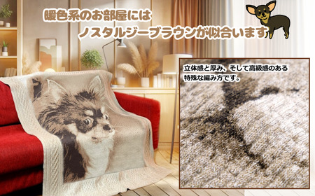 Y331 ペットオーダーメイドニット ノスタルジックニットラグ  100cm×100cm