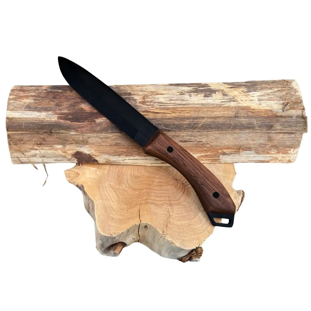 剣謙心 アウトドアナイフ ヤイバ 黒染【L】130mm  キャンプ用品 アウトドア用品 万能ナイフ サバイバルナイフ 焚火 薪割り 燕三条製【048S017】