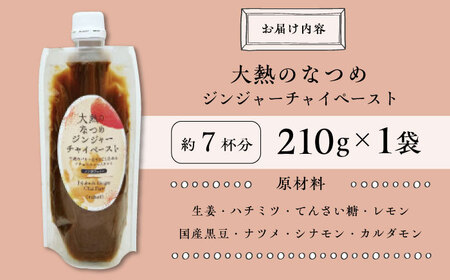 ジンジャーチャイペースト【ノンカフェイン】 黒豆 小袋210g [BAAJ004] チャイ