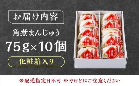 【1週間以内発送】【化粧箱】長崎角煮まんじゅう 10個 《対馬市》【岩崎本舗】冷凍 角煮 角煮まん 個包装 豚まん[WBC033] スピード発送 最速発送 最短発送