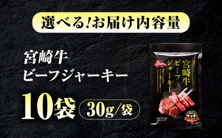 【京阪百貨店厳選】宮崎牛ビーフジャーキー30ｇ×10パック[BAFZ003] ジャーキー
