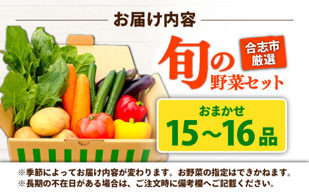 合志の旬のお野菜セット 15品から16品  野菜[AYAB112]
