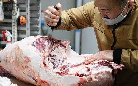 F7　宍粟牛 ロース スライス（390ｇ）すき焼き セット 【 国産和牛 黒毛和牛 国産 3年肥育 牛肉 贈り物 BBQ キャンプ ご褒美 】