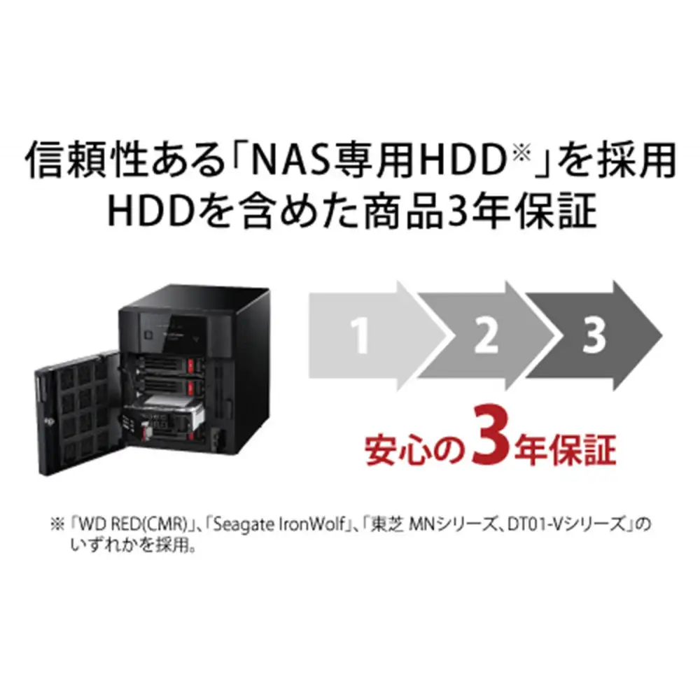 BUFFALO/バッファロー　TeraStation TS3430シリーズ 4ベイデスクトップ 4TB/TS3430DN0404