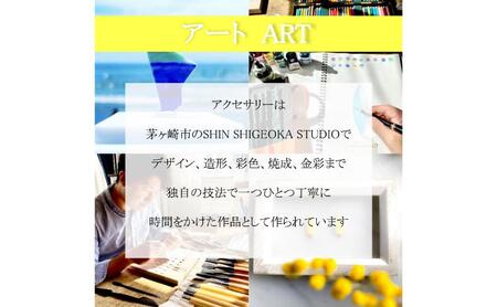 【ふるさと納税】茅ヶ崎市 湘南 陶磁器 ピアス 上品 かわいい レディース ギフト プレゼント 誕生日 母の日 お祝い サマーギフト ゴールド 金 アート アクセサリー Artopus.SHONAN イヤリング 日の輪 ライトブルー