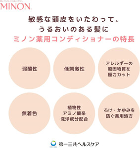 ミノン薬用コンディショナー詰替用８個セット
