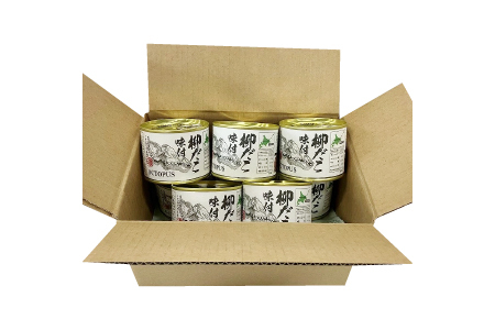 【北海道根室産】柳だこ味付190g×8缶 B-78016
