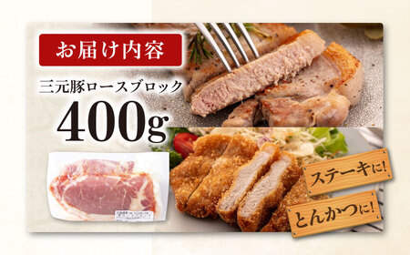 平田牧場 ロース ブロック 400g  角煮 豚肉 加工品  [AJAP164]