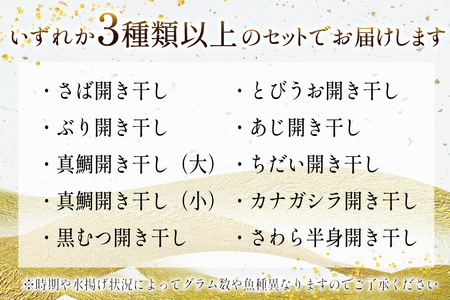 干物 気仙干し 干物おまかせセット 3種 [気仙沼市物産振興協会 宮城県 気仙沼市 20565585]