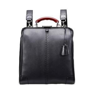 【高島屋選定品】豊岡鞄 YOUTA LIZARD 3way 縦ダレスL (YK3) ブラック / 木和田正昭商店 ダレスバッグ メンズ レディース 縦型 バッグ ショルダー リュック A4ファイル対応