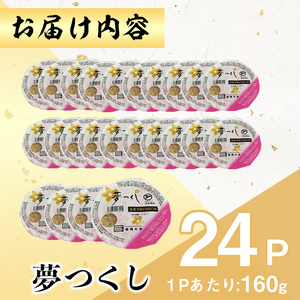 夢つくし玄米PREMIUM パックごはん (160g×24食) お米 米 玄米 国産 福岡県産 ブランド米 パックごはん160g 簡単 時短 ごはん レンチン 常温 ＜北海道・沖縄・離島配送不可＞【ksg1783】