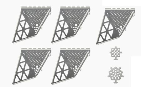 組み立て式 焚き火 スタンド ソフトケース付き キャンプ バーベキュー コンロ  アウトドア用品 キャンプ用品 焚火台 コンパクト 燃焼性が高い 軽い 丈夫 ソロキャン グループキャンプ 
