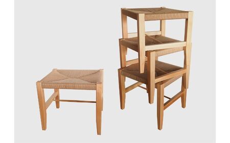 【2027年3～5月お届け】　　【K stool】想いを編んだスツール