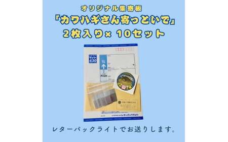 カワハギ集寄板　「カワハギさん寄っといで」2枚入り10セット