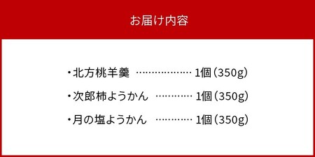 【のべおか道の駅】羊羹セット N009-YA0448