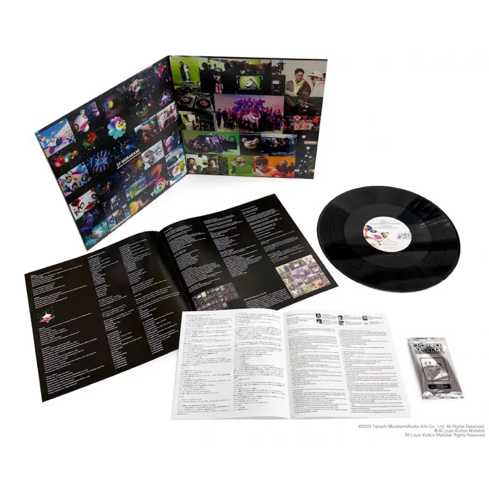 【ふるさと納税限定セット】12 inchレコード盤『LV MURAKAMI』トレーディングカード2パック入り
