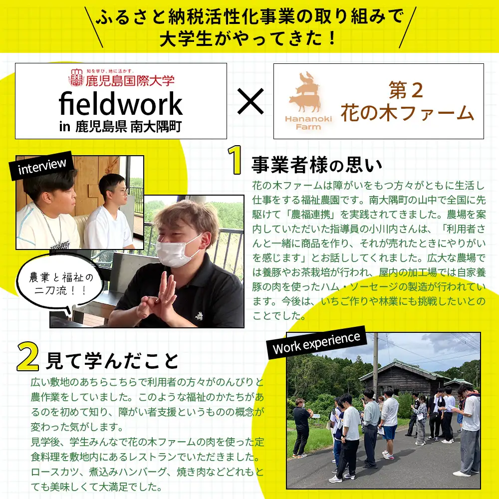 花の木農場 クラフトハムセット 全7種（冷蔵） HK-3｜ ハム ベーコン ウインナー フランクフルト ソーセージ 詰め合わせ セット クラフトハム 晩酌 おつまみ ギフト 国産 農福連携 鹿児島県 南大隅町 第2花の木ファーム