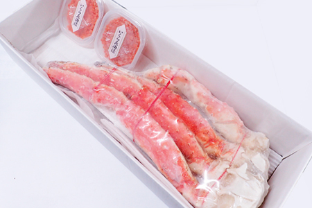 ボイルたらばがに脚約1.8～2kg×1肩、いくら醤油漬け(鮭卵)70g×2P D-11059