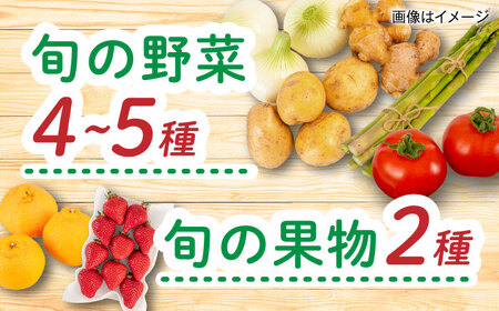 【全4回定期便】糸島産 肉 米 野菜 果物 厳選詰め合わせ MINORI BOX Mサイズ【季節ごとに年4回お届け】 糸島市 / emma.Inc / 米 肉 野菜 果物 詰め合わせ [AOP002]