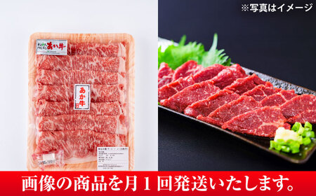 【全6回定期便】 あか牛すき焼き しゃぶしゃぶ用 サーロイン肉約1kg 馬刺し約200g計約1.2kg すき焼き BHBY021