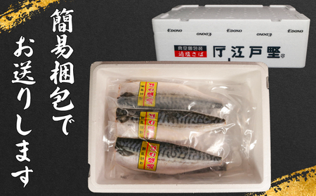 【 スピード配送 】 適塩さば 真空 個包装 6枚 さば