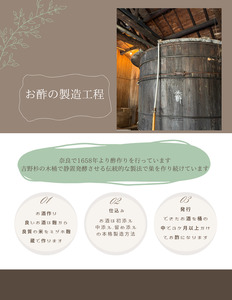 吉野杉大樽仕込み　純米酢・すし酢・くろずセット