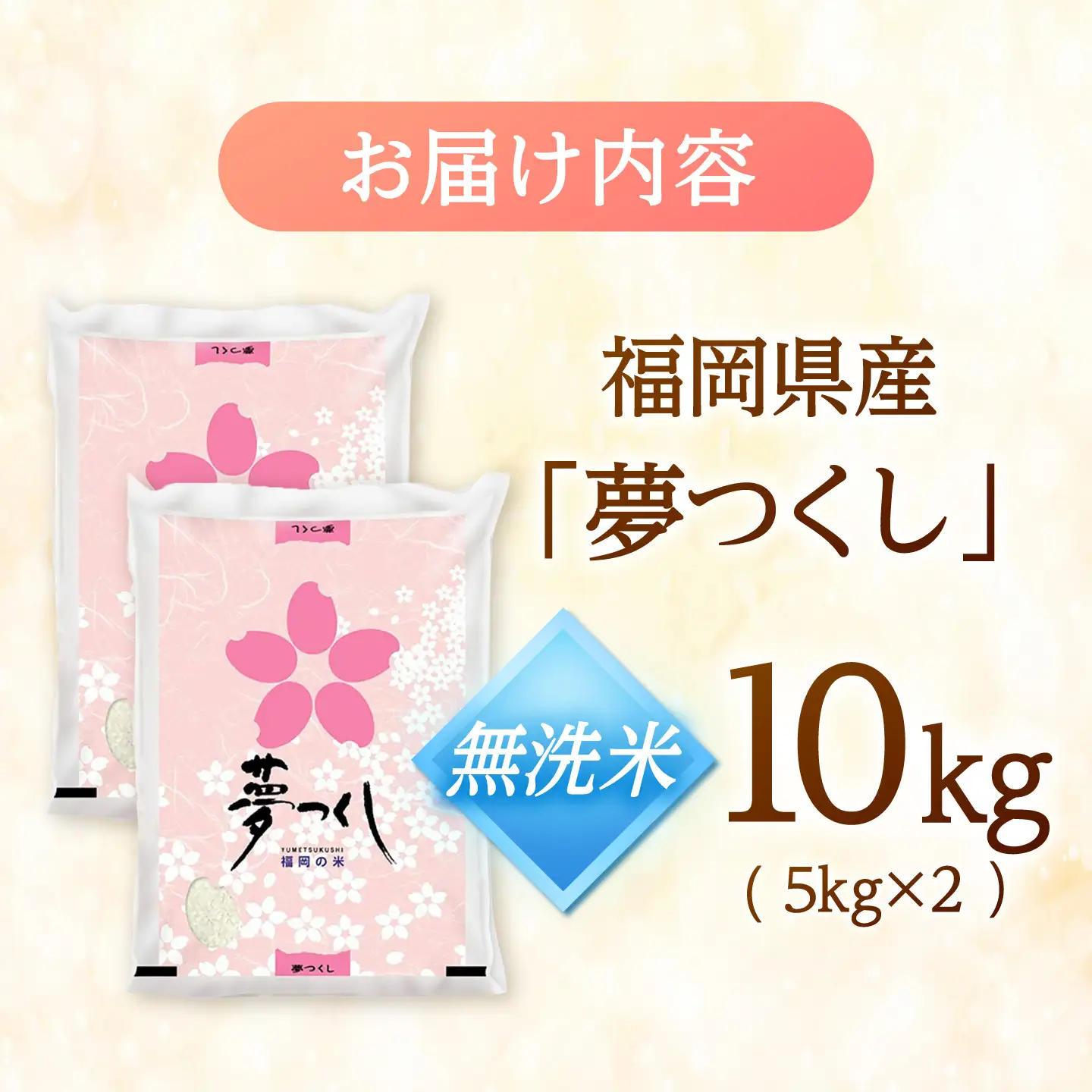 夢つくし 無洗米 計10kg [BGAA087] 夢つくし 10キロ 無洗米