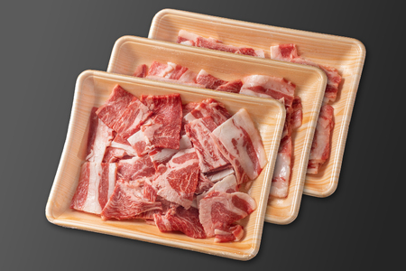 訳あり くまもと黒毛和牛 切り落とし 焼肉 1200g 1.2kg 小分け 3パック 牛肉 和牛 国産 赤身 厚切り バーベキュー BBQ わけあり ワケアリ ギフト 贈答用 ワイエスフード 熊本 阿蘇 南小国町 送料無料