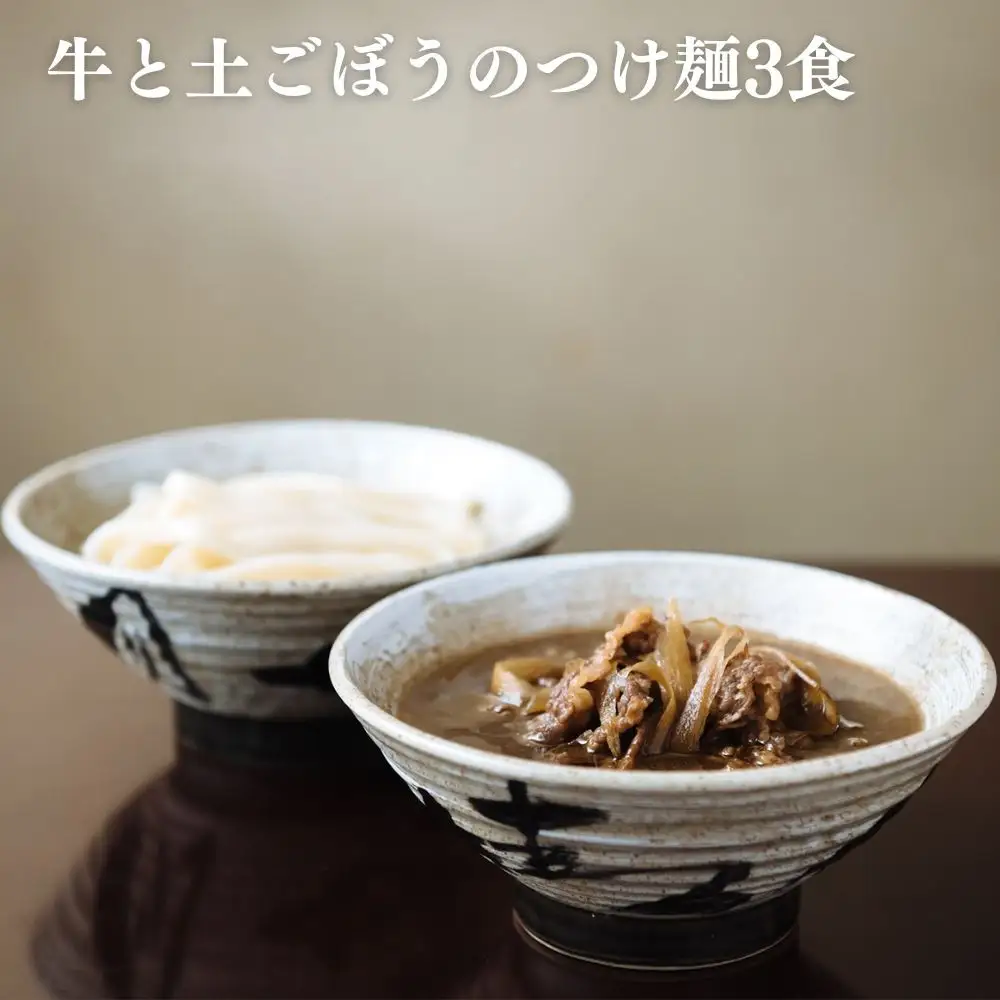 【山元麺蔵】行列店の人気うどんセット6食入り(きつねうどん3食、牛と土ごぼうのつけ麺3食)｜京都 手打ちうどん ミシュラン掲載 人気セット