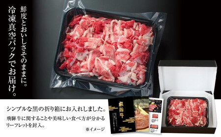 【定期便】全6回 飛騨牛 切り落とし | 訳あり 肉 薄切り すき焼き 黒毛和牛 牛肉  飛騨高山ミート MZ111