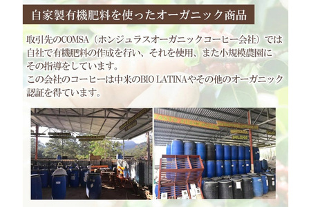 コーヒー豆 自家焙煎 ホンジュラス スペシャルティコーヒー 焙煎豆 200g 粗挽き【アンバー】