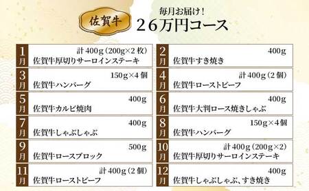 わくわく26万コース＜12回定期便＞
